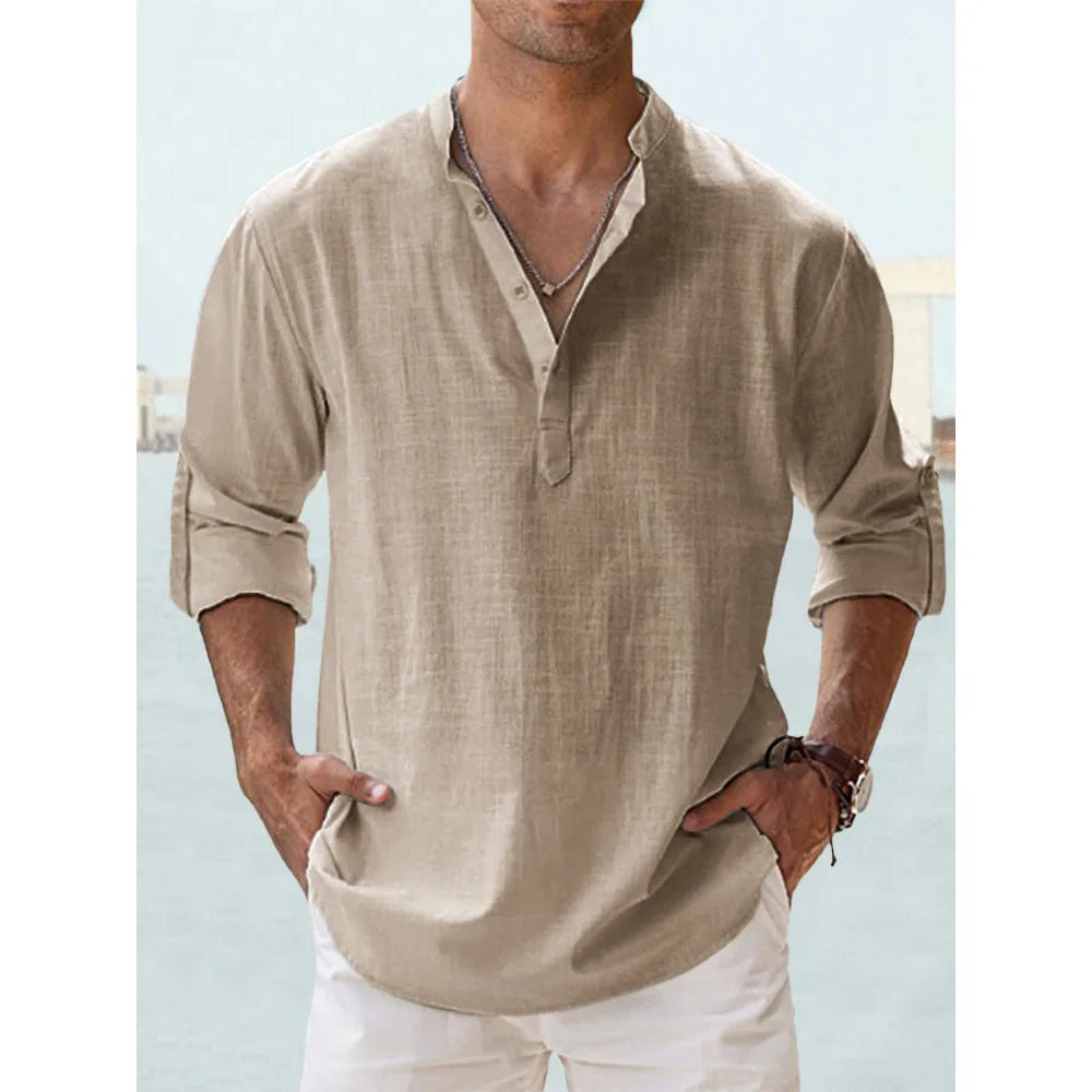 Camicia Lino Uomo Fresca e Leggera