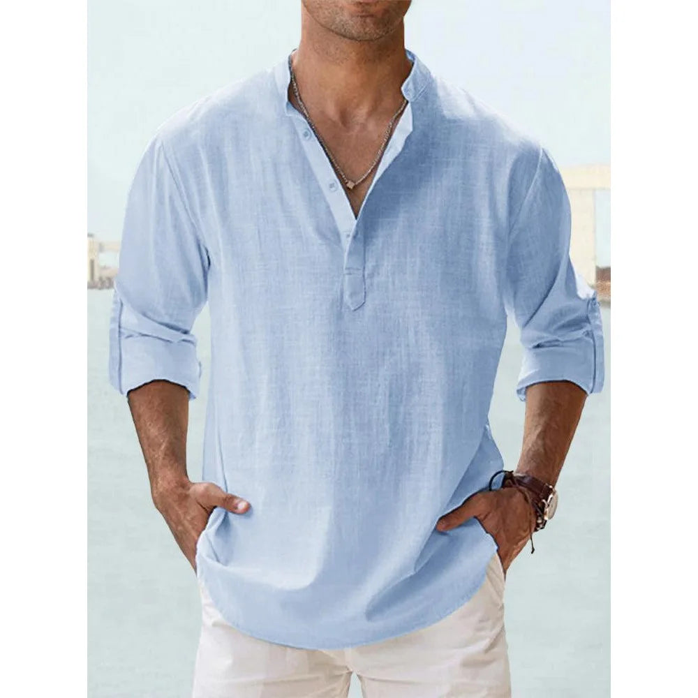 Camicia Lino Uomo Fresca e Leggera