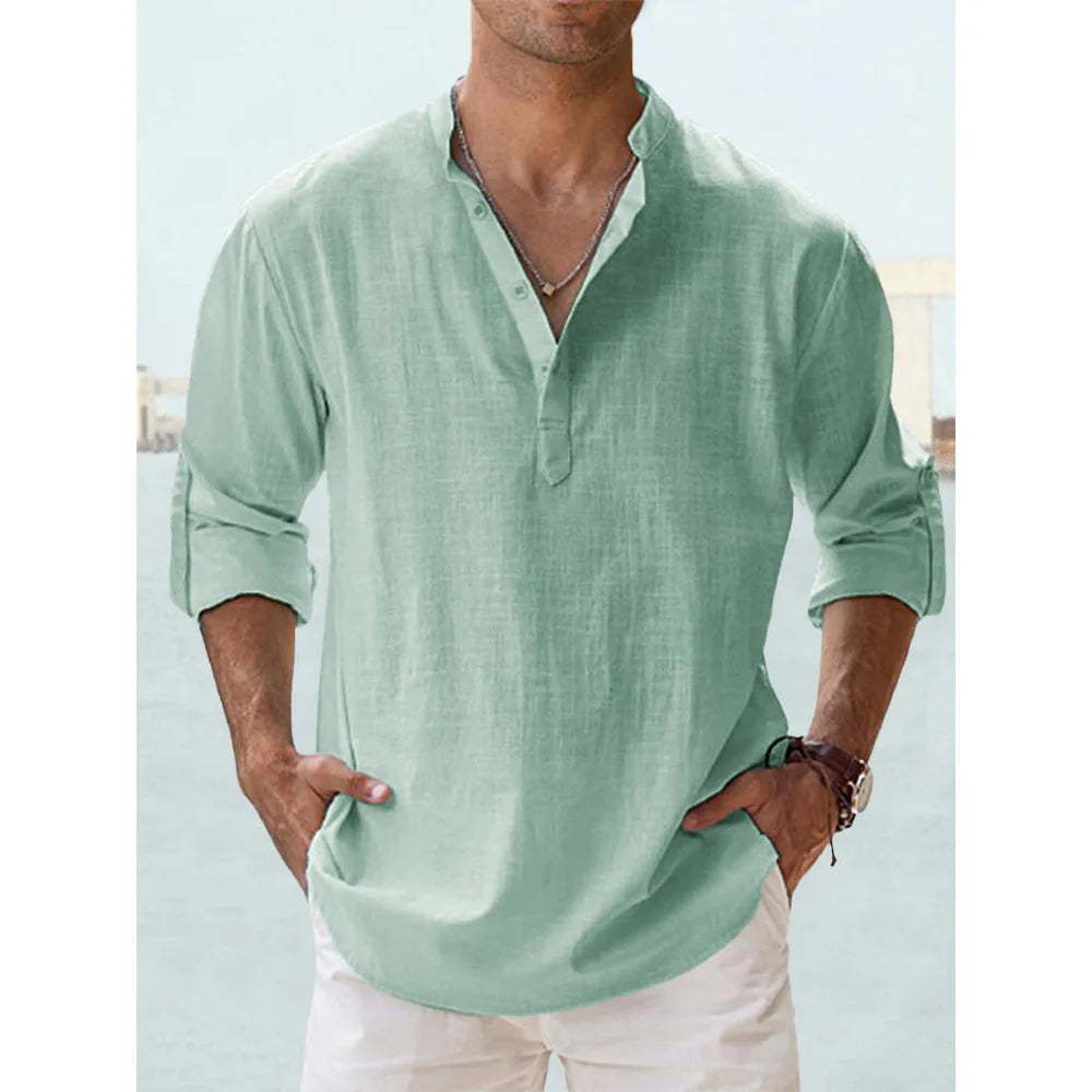 Camicia Lino Uomo Fresca e Leggera