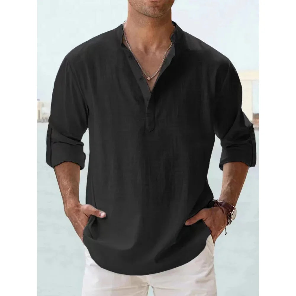 Camicia Lino Uomo Fresca e Leggera