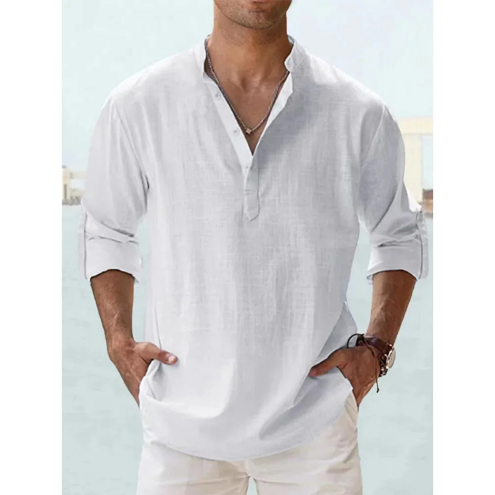 Camicia Lino Uomo Fresca e Leggera